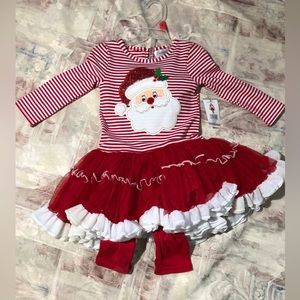 Emily Rose Toddlers Girl Santa Tutu Dress Outfit